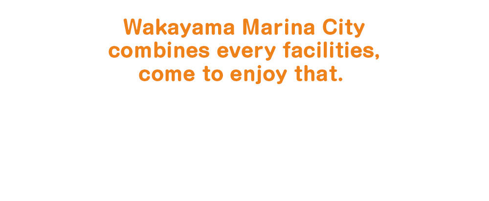 Wakayama Marina City  combines  every facilities, come on to enjoy that. 